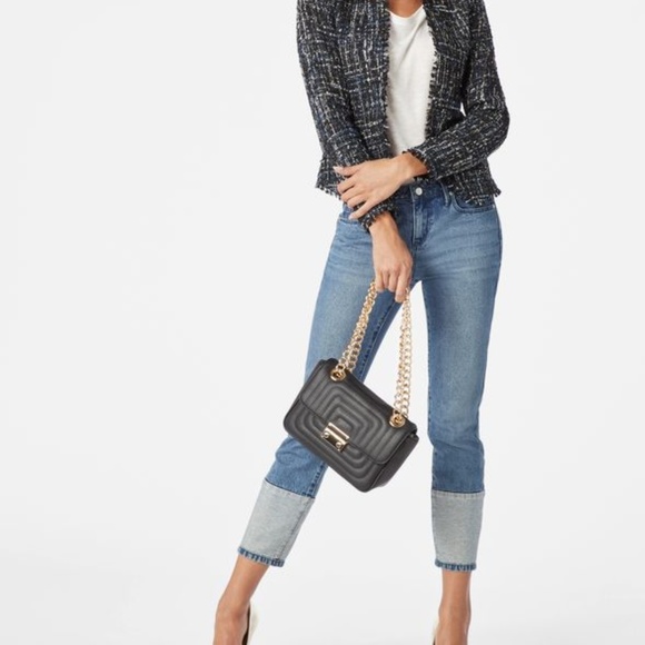 So Posh Pink Butterfly Chain Strap Crossbody Bag - Picture 7 of 9